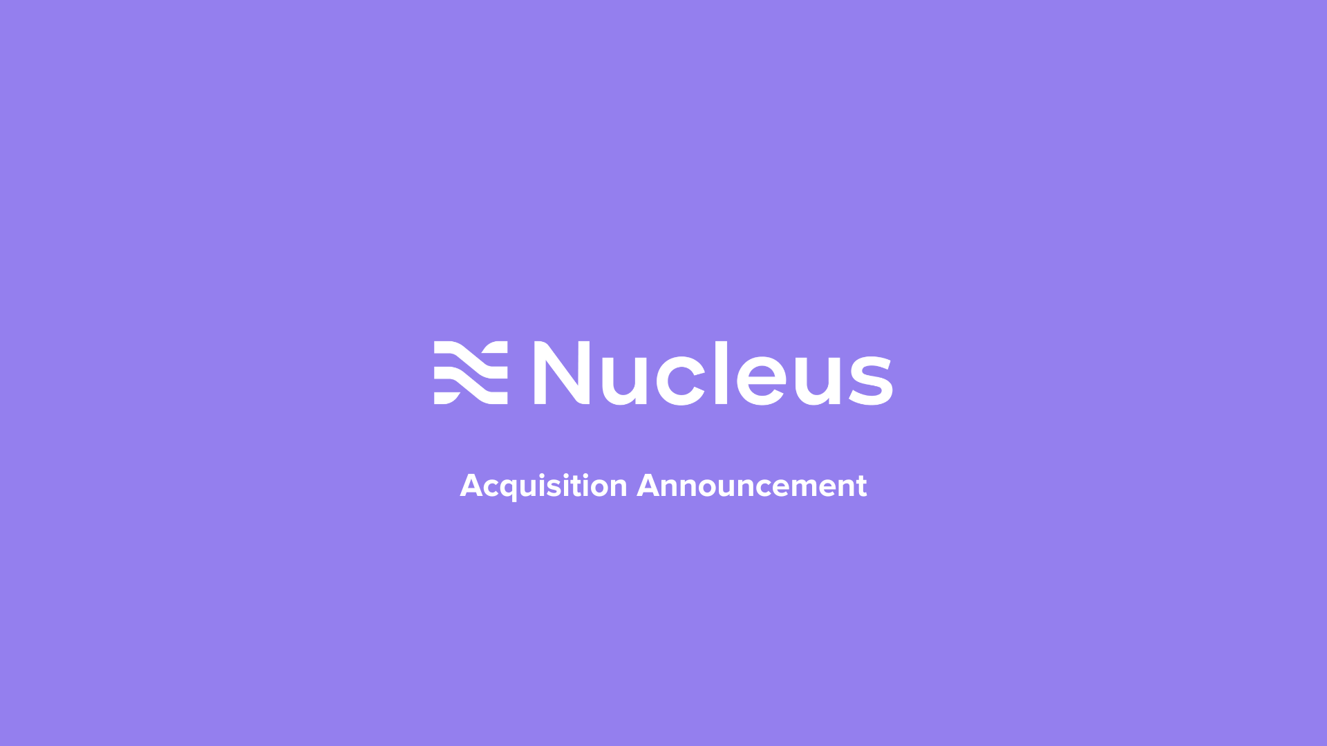 Nucleus Healthcare logo and acquisition announcement